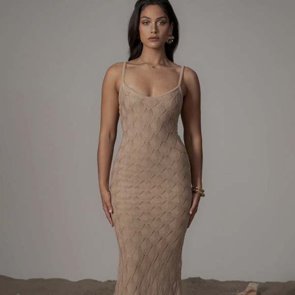 JLUXLABEL Dresses & Skirts - Elegant Tan  Dress